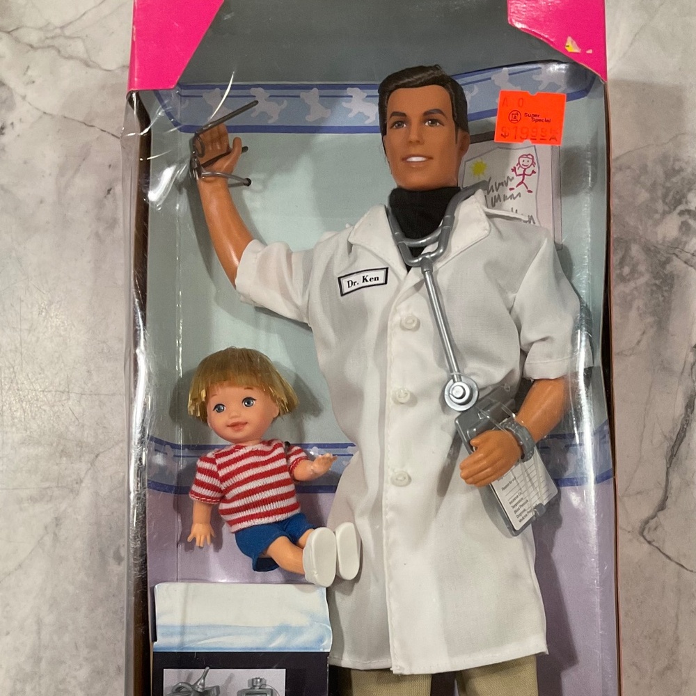 Dr.Ken and Little Patient Tommy Barbie Doll Play Set Vintage 1998 NRFB